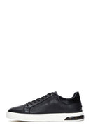 Men's Black Leather Sneaker | Derimod