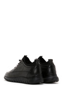 Men's Black Leather Casual Sneaker | Derimod