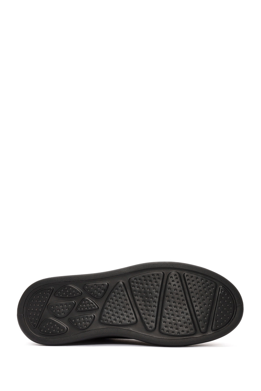 Men's Black Lace-Up Suede Leather Sneaker