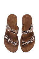 Women's Brown Flip Flops | Derimod