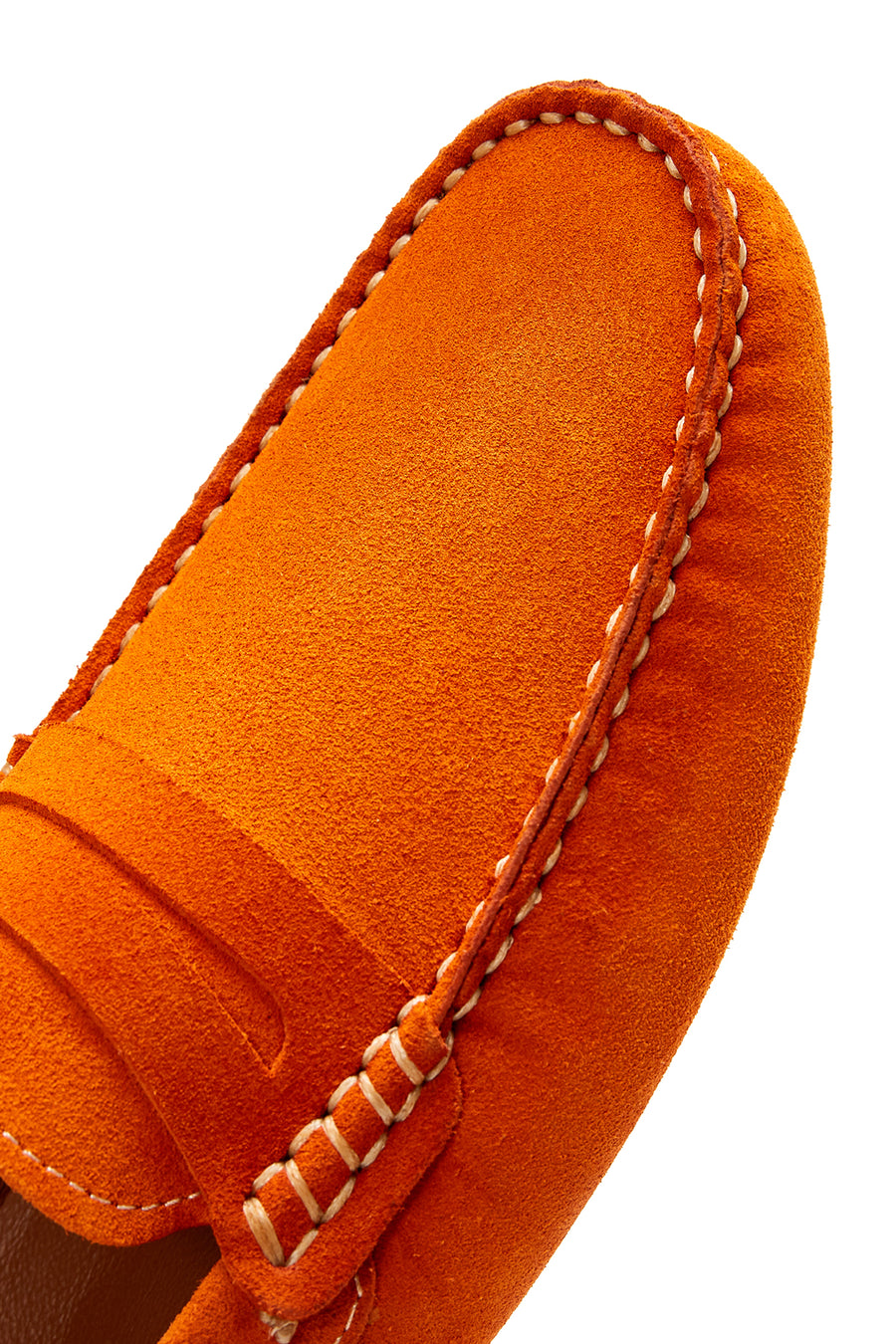 Erkek Turuncu Süet Deri Loafer
