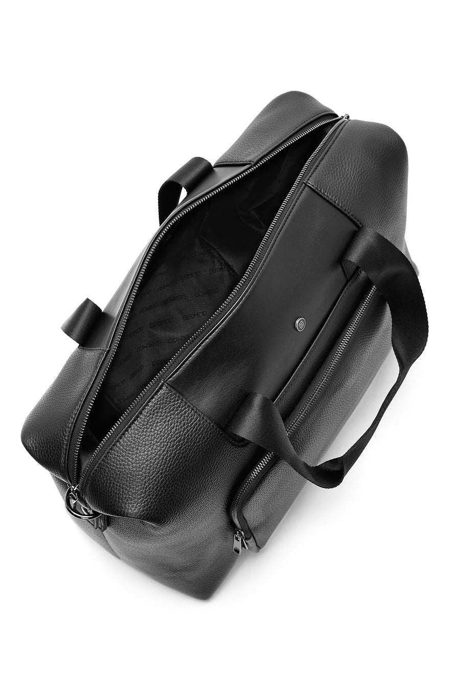 Unisex Black Long-Strap Trip Bag