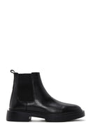 Men's Black Leather Thick Soled Chelsea Boots | Derimod