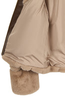 Livigno Woman Beige Short Teddy Coats | Derimod