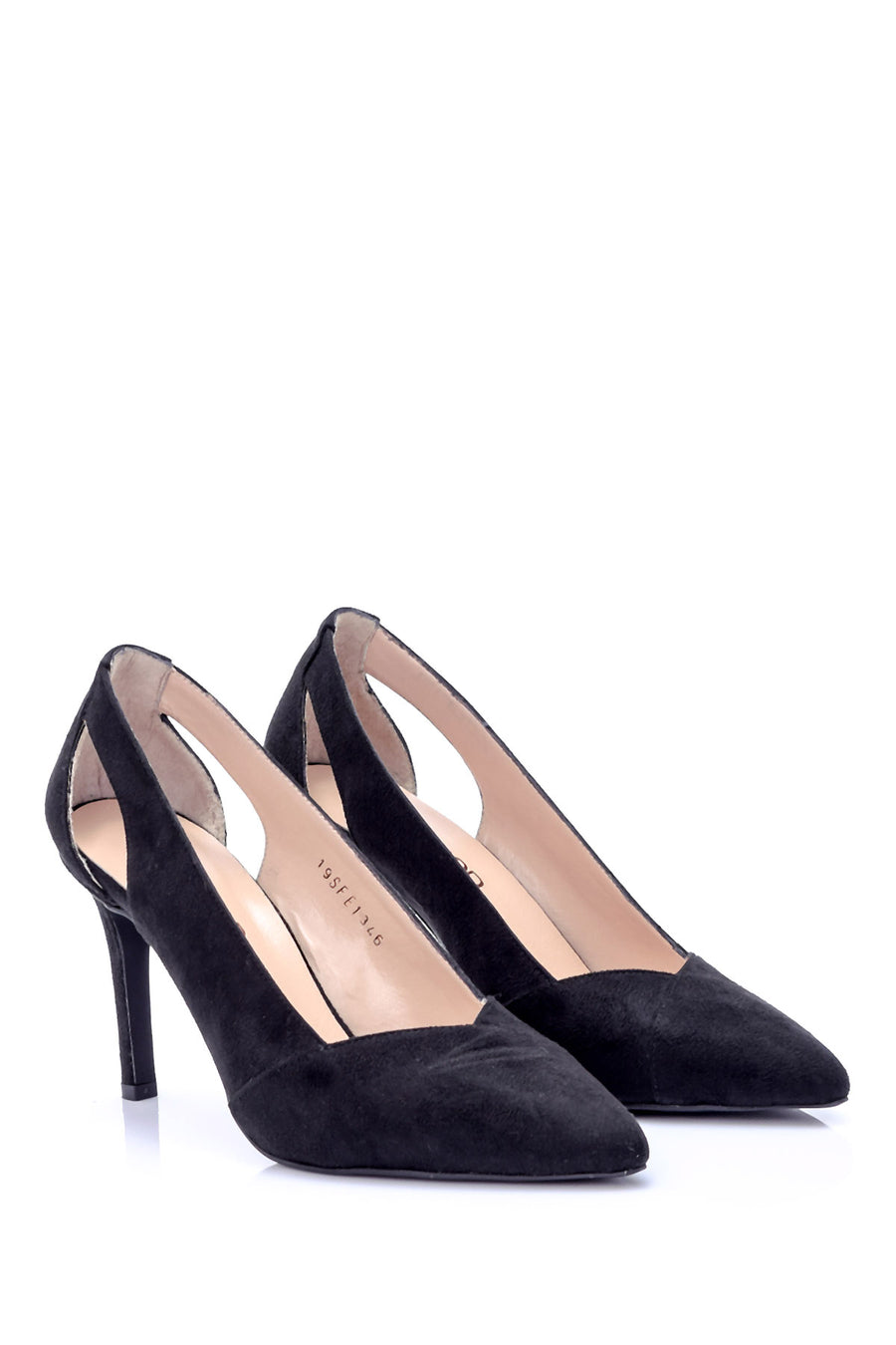 Kadın Topuk Detaylı Süet Stiletto