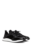 Men's Black Lace-Up Nubuck Leather Sneakers | Derimod