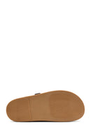 Women's Mink Back Tie Suede Leather Sandals | Derimod