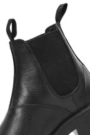 Men's Black Leather Chelsea Boots | Derimod