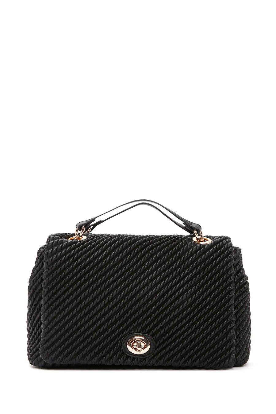 Women's Black Long Strap Printed Shoulder Bag