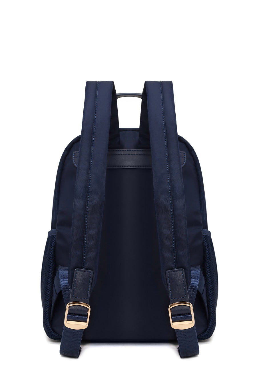 Woman Navy Fabric Backpack