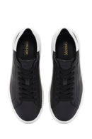 Geox Men's Black Spherica Lace-up Leather Sneaker | Derimod