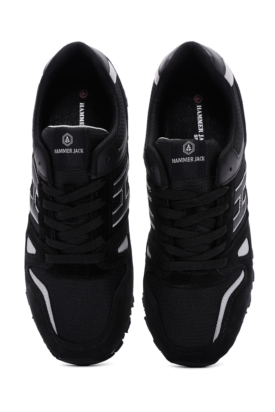 Hammer Jack Men's Black Leather Sneaker