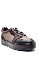 Men's Leather Suede Detailed Sneaker | Derimod