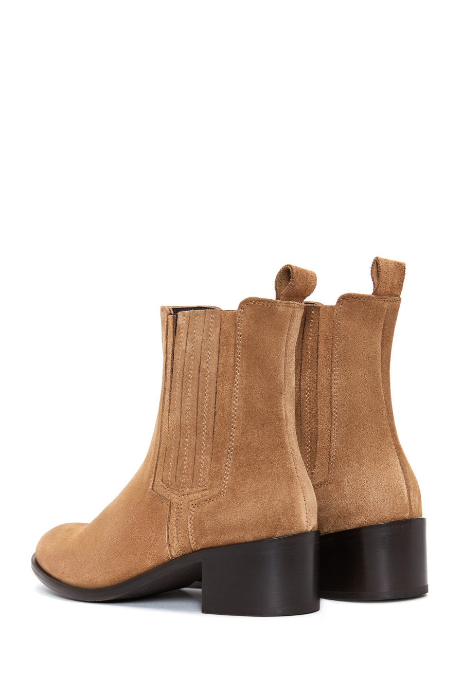 Kadın Taba Süet Deri Chelsea Bot