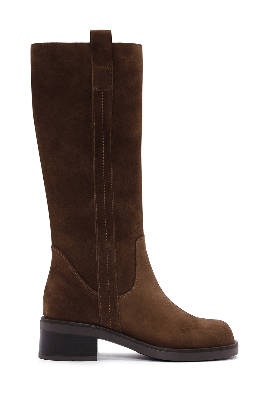 Women's Brown Suede Leather Boots 23WFD550410 | Derimod