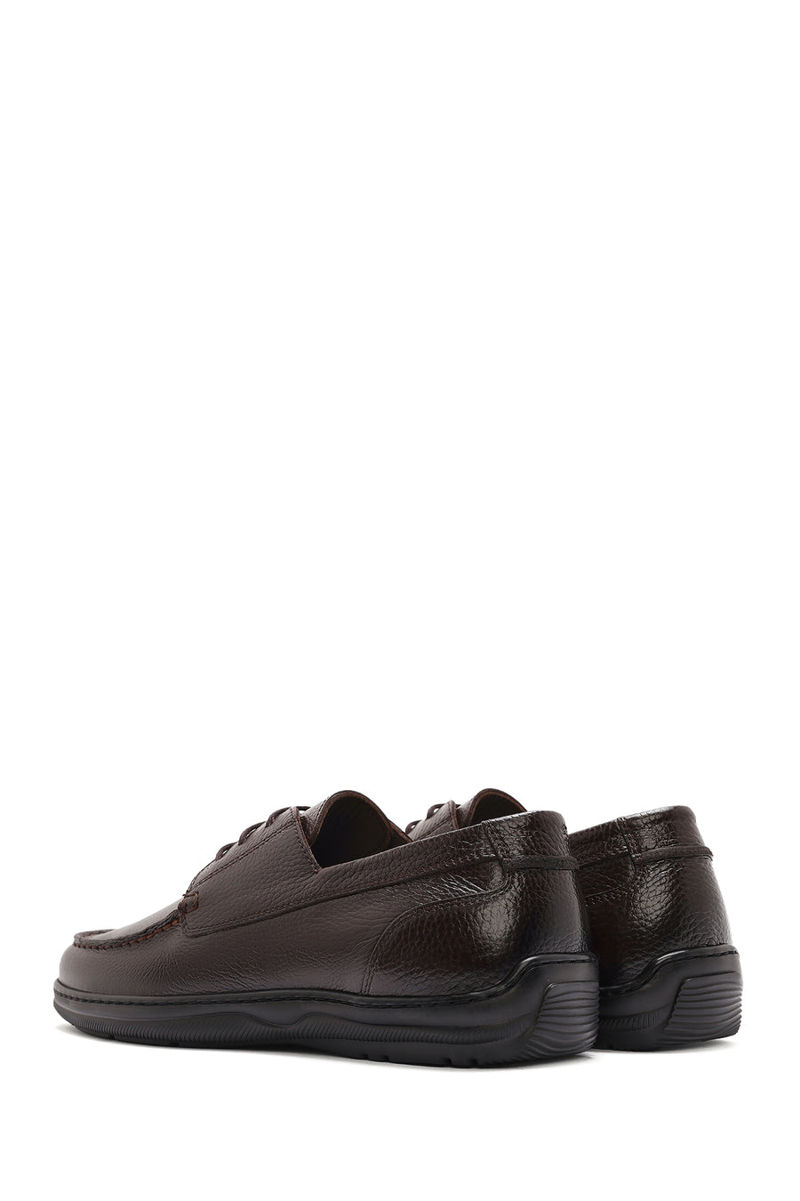 Men's Brown Lace-up Leather Casual Shoes