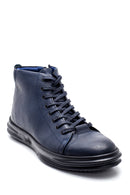 Men's Leather Zippered Boots | Derimod