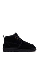 Male Black Lace-up Suede Casual Boots | Derimod
