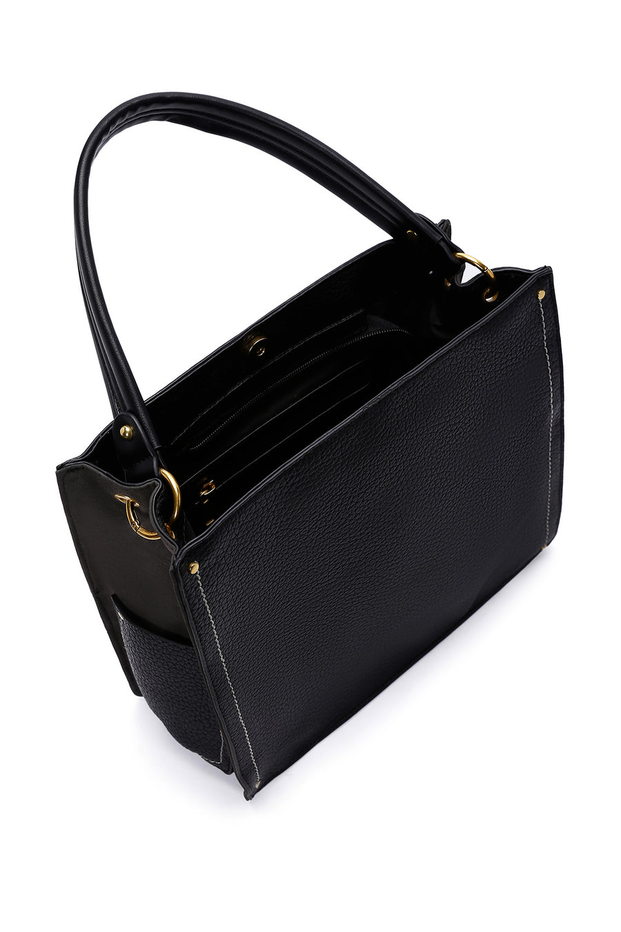 Women's Black Long Strap Shoulder Bag