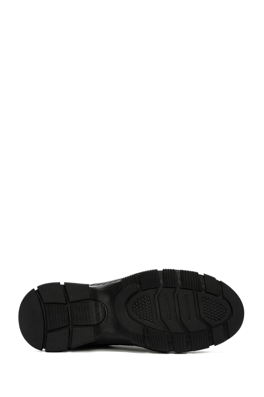 Erkek Siyah Bağcıklı Deri Sneaker