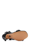 Kadın Siyah Bilekten Bantlı İnce Topuklu Sandalet | Derimod