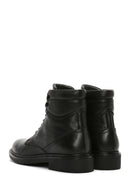 Men's Black Lace-Up Leather Boots | Derimod