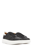 ACBC x Derimod Men's Black Lace-Up Sneakers | Derimod