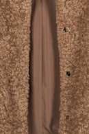 Lamolina Woman Beige Short Teddy Coats | Derimod