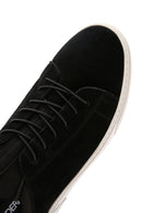 Derimod Fly Men's Black Lace-up Suede Leather Sneaker | Derimod