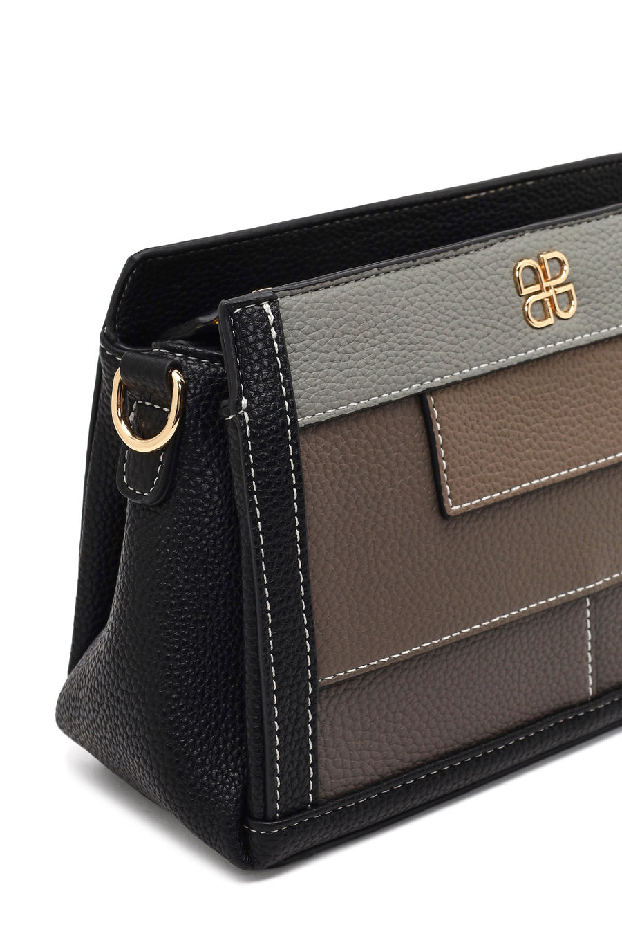 Woman Black Long-Strap Crossbody Bag