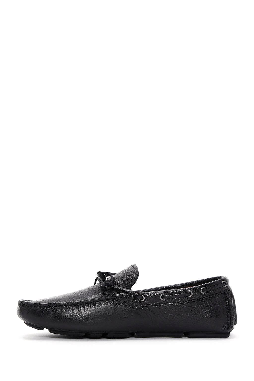 Erkek Siyah Deri Püsküllü Loafer
