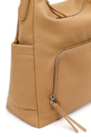 Woman Beige Long-Strap Shoulder Bag | Derimod