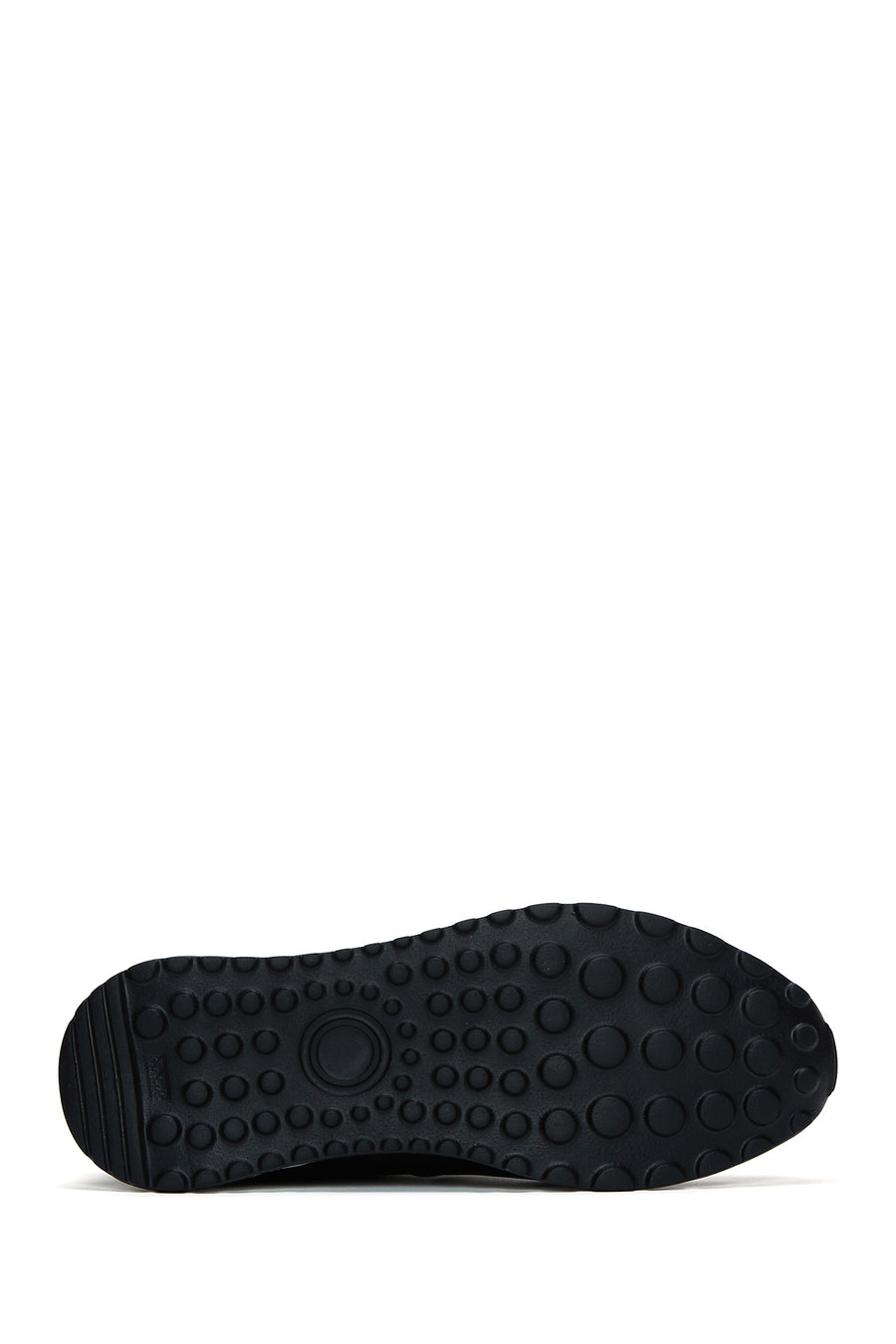 Men's Black Lace-Up Leather Casual Sneaker