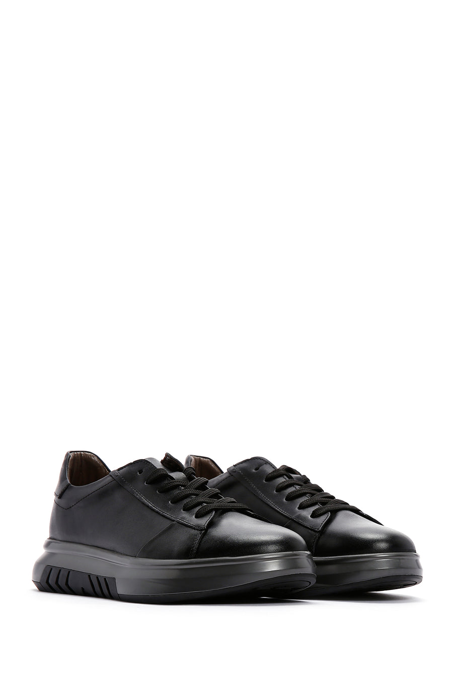 Men's Black Leather Sneaker