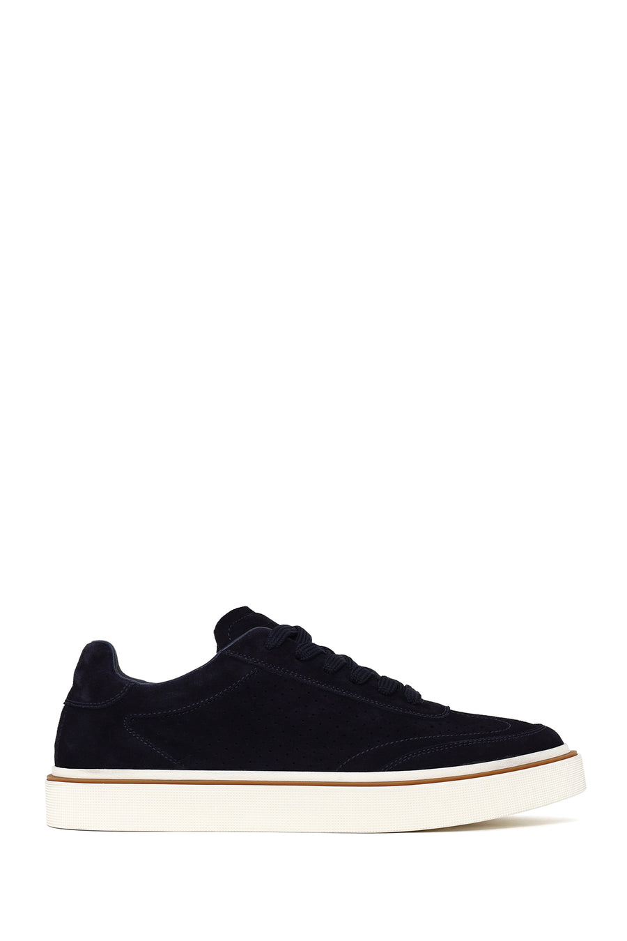 Male Navy Lace-up Suede Leather Sneaker 26SFD611610 | Derimod