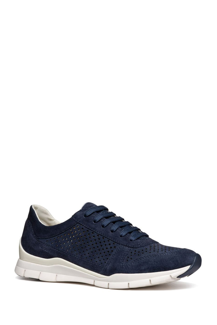Geox Kadın Lacivert Sukie Bağcıklı Süet Deri Sneaker