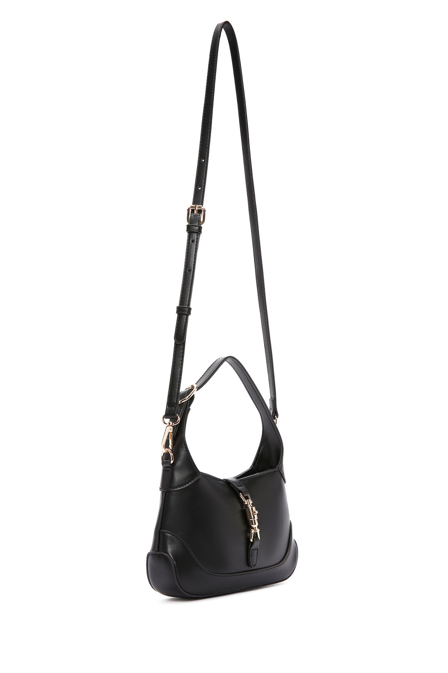 Women's Black Long Strap Shoulder Bag
