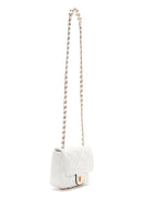 Women's White Long Strap Quilted Crossbody Bag | Derimod