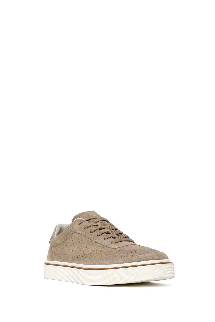 Erkek Bej Bağcıklı Süet Deri Sneaker