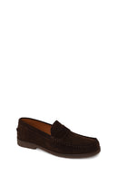 Erkek Kahverengi Süet Deri Casual Loafer | Derimod