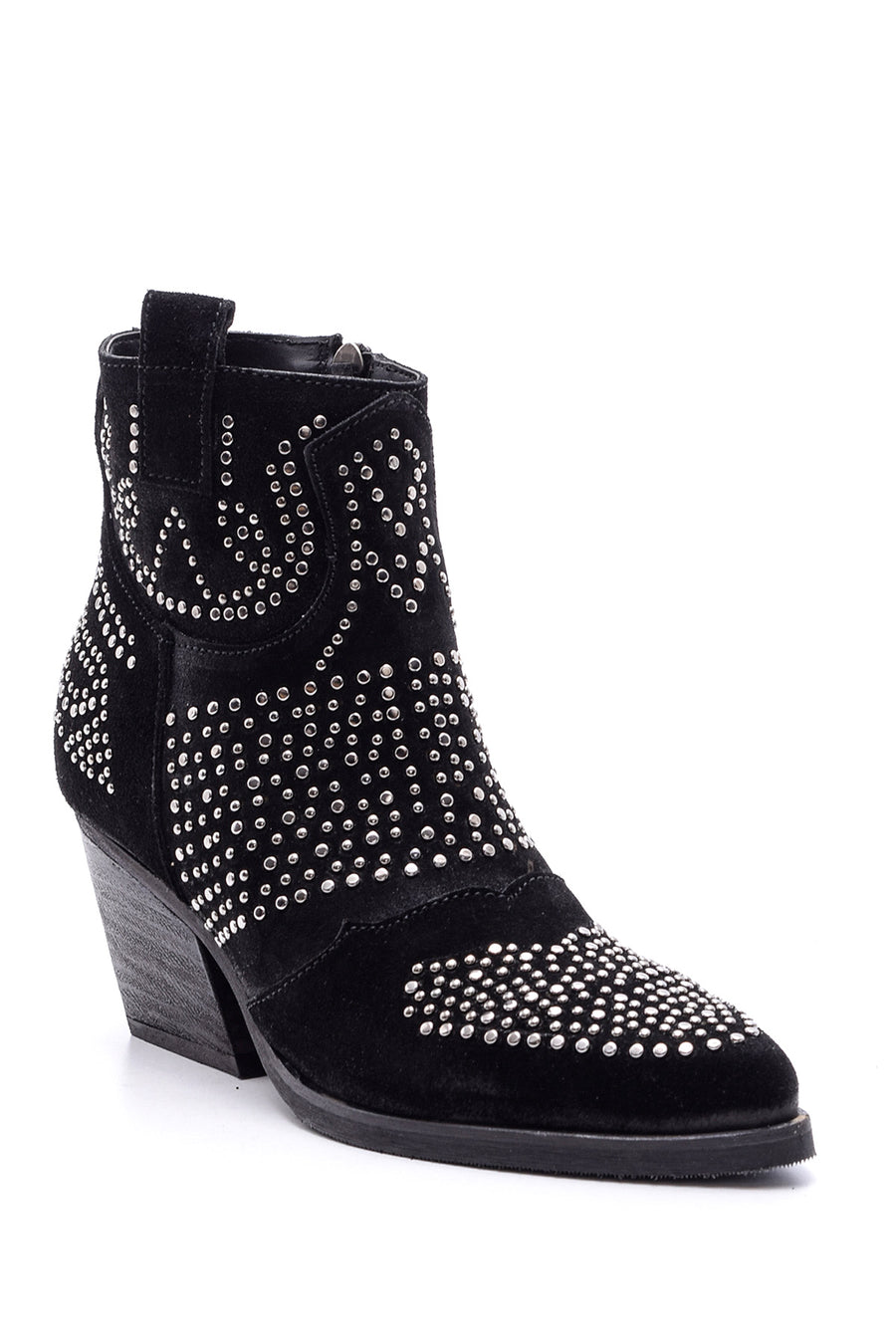 Women's Studded Suede Leather Boots