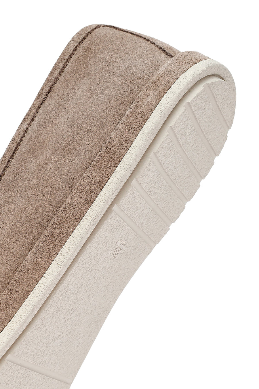 Men's Beige Suede Leather Loafer