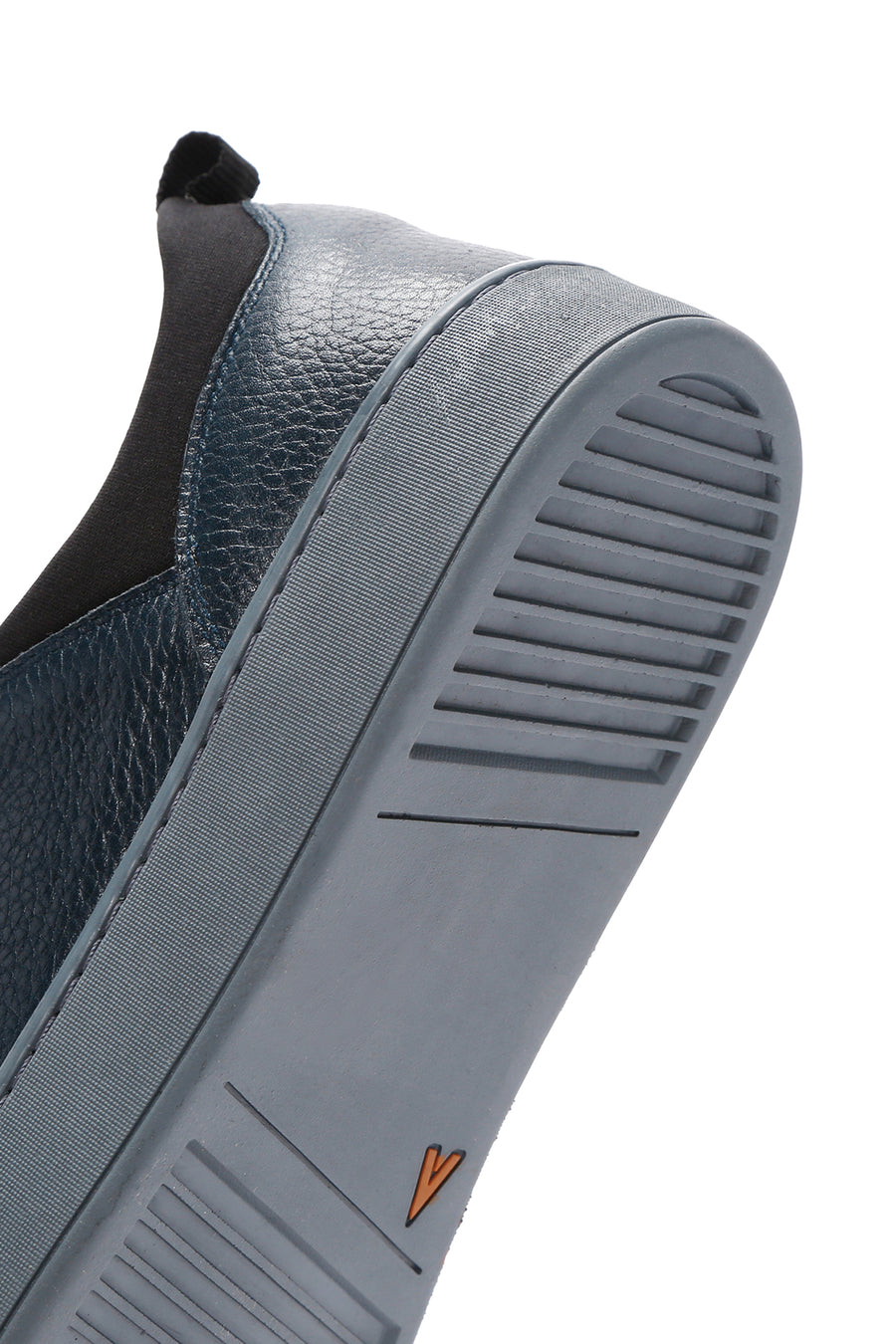 Erkek Lacivert Deri Sneaker