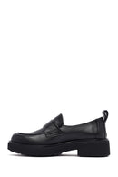 Kadın Siyah Deri Maskülen Loafer | Derimod