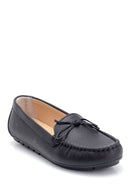 Women's Leather Bow Detailed Loafer | Derimod