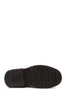 Male Brown Lace-Up Zip Closure Thick-Soled Suede Casual Boots | Derimod