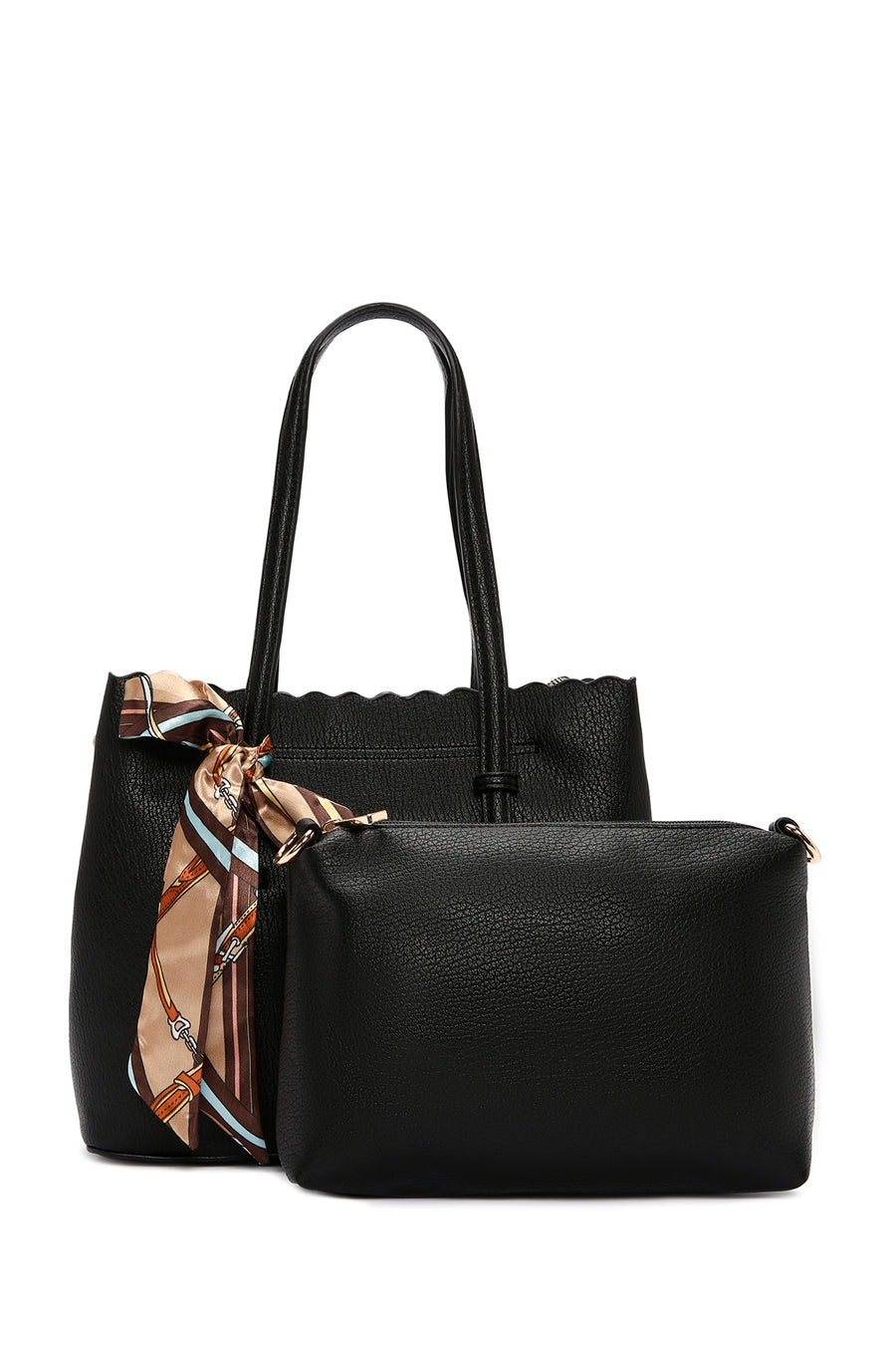 Women's Black Long Strap Shoulder Bag