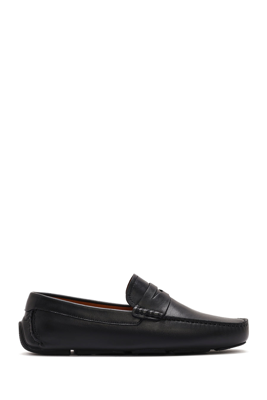 Men's Black Leather Loafer 25SFD630318 | Derimod