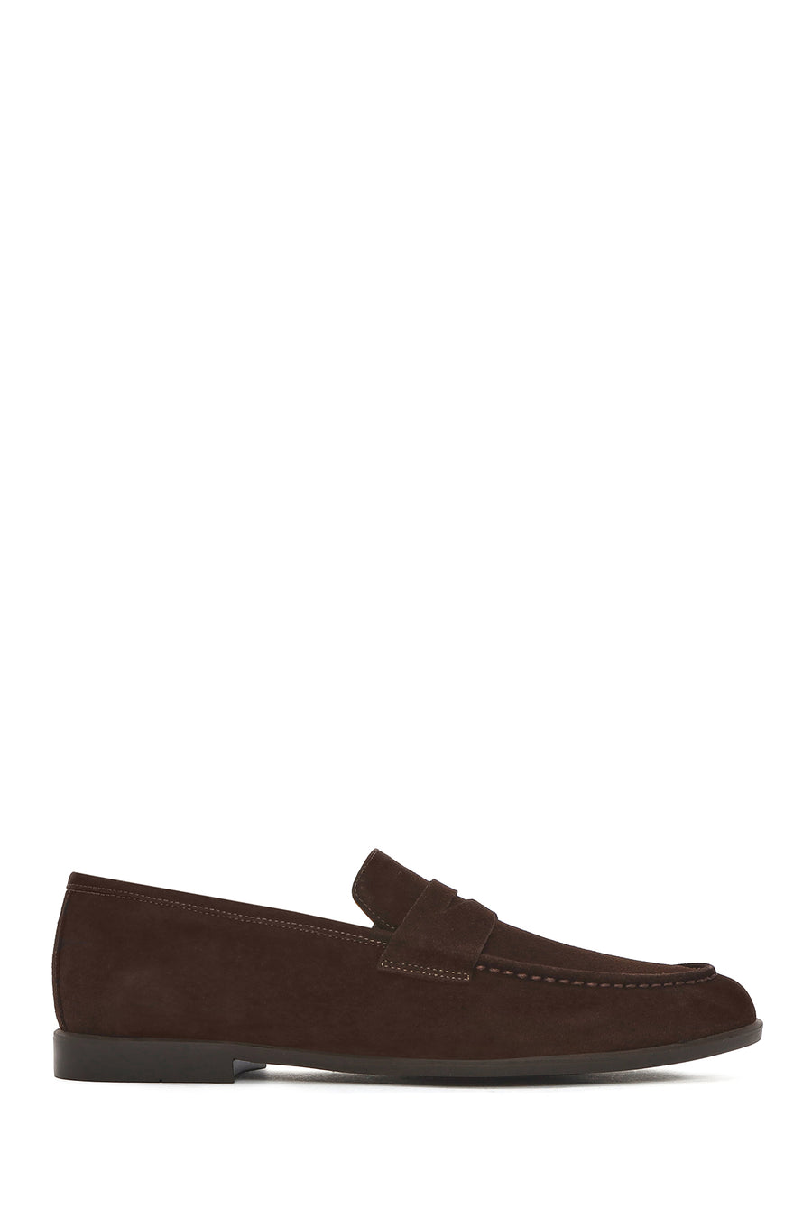 Men's Brown Suede Leather Loafer 25SFD790210 | Derimod