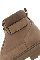 Men's Beige Nubuck Leather Casual Boots | Derimod